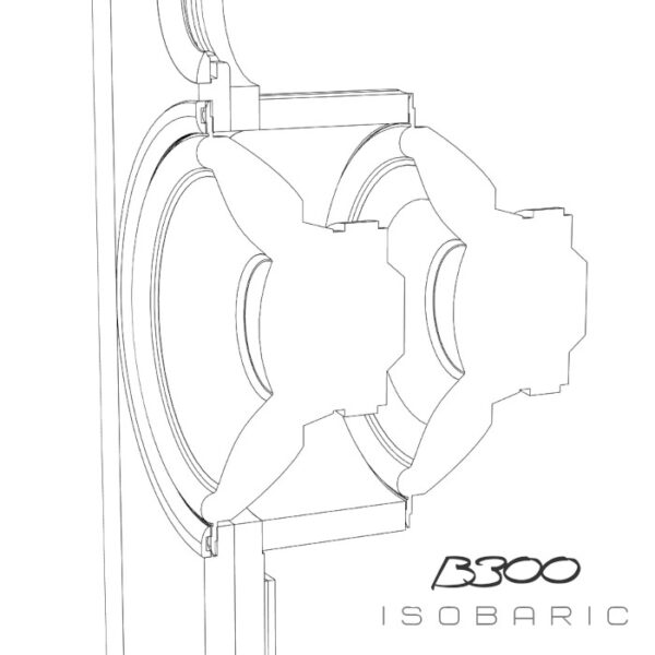 B300 Speaker Isobaric Drawing